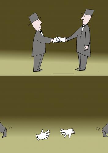 Cartoon: Negotiation (medium) by Slobodan Trifkovic tagged negotiation
