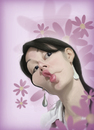 Cartoon: My Girlfriend (small) by ilustraguga tagged digital,illustration,portrait