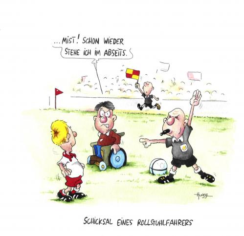 Cartoon: abseits (medium) by ms rainer tagged rolli,fußball,sport,