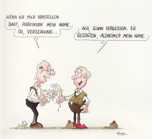 Cartoon: alzheimer (medium) by ms rainer tagged alzheimer,parkinson,