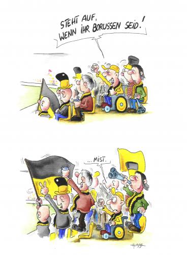 Cartoon: borussen (medium) by ms rainer tagged fussballfans