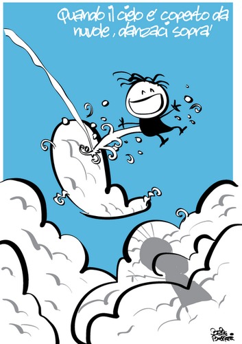 Cartoon: Nuvole (medium) by beppebeppetti tagged nuvole,pioggia,malumore
