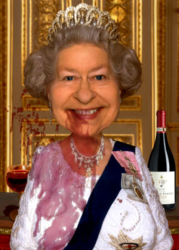 Cartoon: Royal Blunder (medium) by RodneyPike tagged queen,elizabeth,caricature,illustration,rwpike,rodney,pike