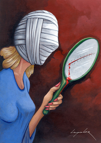 Cartoon: Plastic Surgery (medium) by luka tagged woman