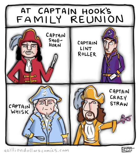 Cartoon: Family Resemblance (medium) by a zillion dollars comics tagged fairy,tales,pirates,fiction,stories,literature,disney,movies,film