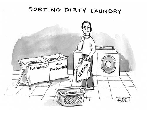 Cartoon: Laundry Day Again (medium) by a zillion dollars comics tagged politics