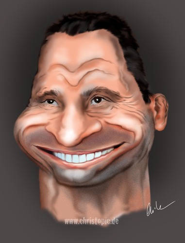 Cartoon: Vitali Klitschko (medium) by KryCha tagged boxweltmeister,eisenfaust,dr,klitschko,vitali