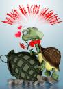 Cartoon: Du bist eine... (small) by KryCha tagged granate kompliment geil horny schildkröte