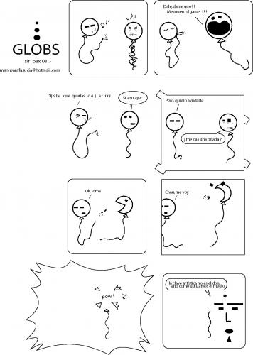 Cartoon: GLOBS 3 (medium) by pax tagged humor,smile,quino,risas