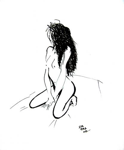Cartoon: pestanias (medium) by pax tagged nude,girls,exotic,pen,winter