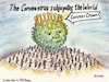 Cartoon: Corona subjugates world (small) by Alan tagged corona,virus,subjugate,world,crown