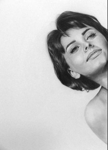 Cartoon: Sophia Loren (medium) by Valeria tagged dibujo,drawing,portrait