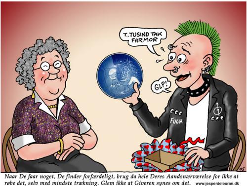 Cartoon: Merry christmas (medium) by deleuran tagged christmas,birthday,present,grandma,hate,like,