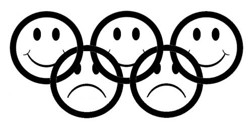 Cartoon: Olympic rings (medium) by deleuran tagged olympics,sport,politics