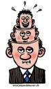 Cartoon: Head in head in head (small) by deleuran tagged heads,board,of,direction,management,