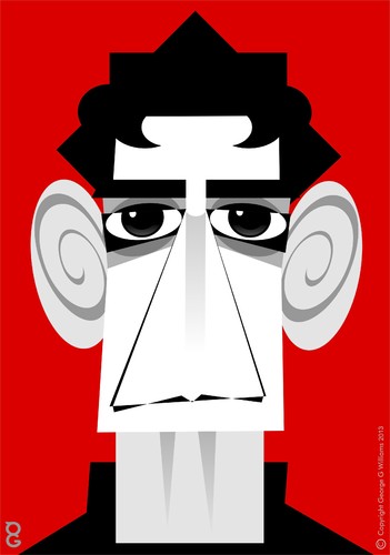 Cartoon: Lou Reed RIP (medium) by spot_on_george tagged lou,reed,caricature