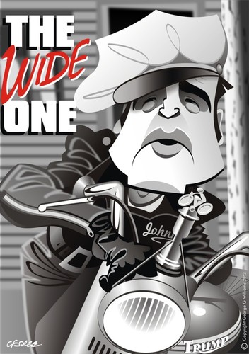 Cartoon: Wild One (medium) by spot_on_george tagged marlon,brando,the,wild,one