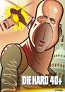 Cartoon: Die Hard 4.0 (small) by spot_on_george tagged bruce,willis,die,hard,caricature