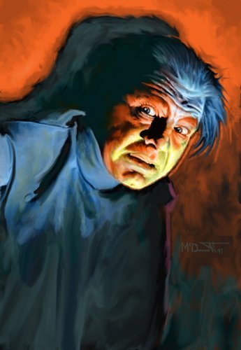 Cartoon: Illustration of Lon Chaney Jr. (medium) by McDermott tagged lonchaneyjr,wolfman,horror,movies,scary,oldmovies,mcdermott