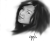 Cartoon: gizem (small) by ressamgitarist tagged drawing,portrait,photoshop