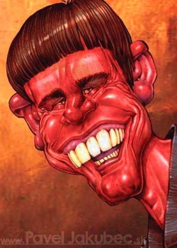 Cartoon: Jim Carrey (medium) by toon tagged caricature,movie,star,drawing,art,usa,comic,poster,portrait,monster,satire,people,tv,new,mann