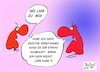Cartoon: Gute Gelegenheit zur Gemeinheit (small) by BoDoW tagged hab,mich,lieb,verletzbar,gemeinheit,macht,schwach,beziehung,paar,liebe,ausnutzen
