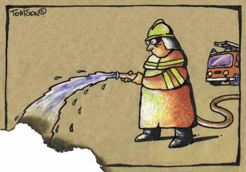 Cartoon: - (medium) by to1mson tagged fire,feuer,feuermann,strazak,ogien