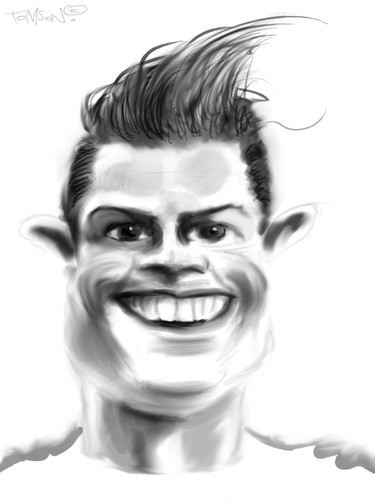 Cartoon: ... (medium) by to1mson tagged ronaldo,pilka,nozna,fussball,football,portugal