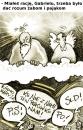 Cartoon: - (small) by to1mson tagged politics polityka gabriel god gott bog