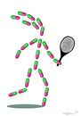 Cartoon: Sport (small) by to1mson tagged maria sharapova tennis tenis sport drug test