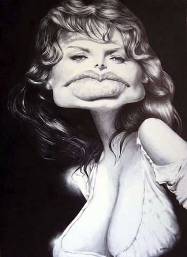 Cartoon: Sophia Loren (medium) by manohead tagged caricatura,manohead,caricature