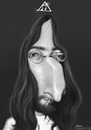 Cartoon: John Lennon (small) by manohead tagged manohead caricatura john lennon