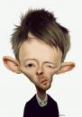 Cartoon: Thom Yorke (small) by manohead tagged caricatura caricature manohead thom yorke