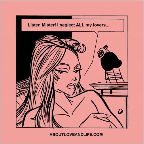 Cartoon: Dumb Blonde_43 Neglect Lovers (medium) by Age Morris tagged sextalk,agemorris,victorzilverberg,atomstyle,aboutloveandlife,dumbblonde,listenmister,neglect,ignore,lover,menandwomen,marsandvenus,dating,cartoon,lovetoon,relationship,cosmogirl,hotgirl,hotbabe