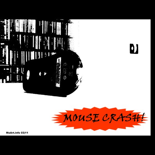 Cartoon: MH - Mouse Crash!!! (medium) by MoArt Rotterdam tagged rotterdam,moart,moartcards,mouse,muis,crash,ongeluk,mousecrash,muiscrash
