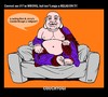 Cartoon: CouchYogi Cookie Dough (small) by MoArt Rotterdam tagged couchyogi,couchtalk,guru,gurutalk,spiritualadvice,yoga,religion,icecream,cookiedough,wrong