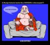 Cartoon: CouchYogi Hurricane - new (small) by MoArt Rotterdam tagged couchyogi,asana,yoga,yogahumor,yogatoons,yogi,yogamaster,guru,gurutalk,yogaphilosophy,teach,hurricane,anygood