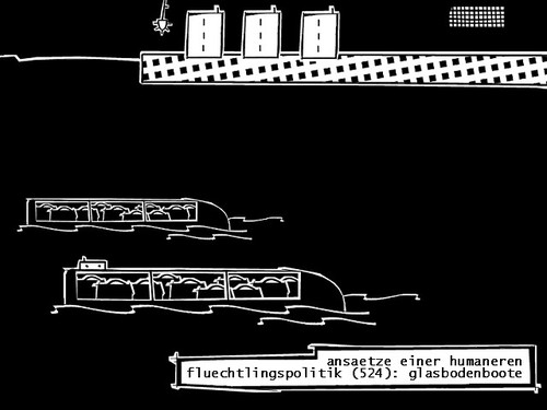 Cartoon: fluechtlingspolitik (medium) by bob schroeder tagged fluechtling,boot,lampedusa,immigration,einwanderung