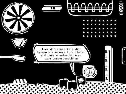 Cartoon: Kalender (medium) by bob schroeder tagged kalender,jahreswechsel,neujahr,silvester,2020,zukunft,dystopie,happy,new,year
