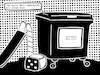 Cartoon: altes Brot (small) by bob schroeder tagged supermarkt,brot,alt,verwertung,containern,kids,spielecke,konsum,produktion,toogoodtogo
