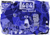 Cartoon: Error 404 Page not found (small) by bob schroeder tagged 404 error page not found ai ki digital homepage