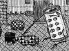 Cartoon: pfand (small) by bob schroeder tagged pfand sammler recycling unterhalt dosenpfand
