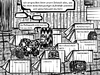 Cartoon: zeltstadt (small) by bob schroeder tagged zelt,unterbringung,flucht,fluechtling,heim,asyl,asylant,notunterkunft