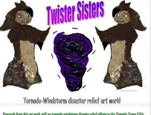 Cartoon: Twister Sisters (medium) by Laisseraller tagged twister,twisters,sisters,diaster,releif