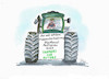 Cartoon: Bauernprotest (small) by Skowronek tagged julia,klöckner,landwirtschaft,nutri,code,nestle,fett,zucker,salz,nährwertampel,übergewicht,traktoren,kühe,scweine,hühner,massentierhaltung