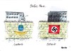 Cartoon: Ost-West (small) by Skowronek tagged nazis,faschismus,kapitalismus,mauer,ddr,brd