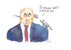 Cartoon: Putin (small) by Skowronek tagged putin,russland,krieg,olaf,scholz,taurus,eu,waffen,deutschland,ratten,ukraine,nato,usa