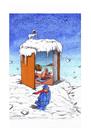 Cartoon: Lieber Winter-3 (small) by Mehmet Karaman tagged buch,literatur,sommer,schnee,papier