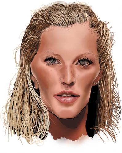 Cartoon: Gisele Bündchen (medium) by Airton Nascimento tagged gisele,bundchen,top,model