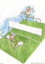 Cartoon: Tenis (small) by Jesse Ribeiro tagged tenis war sport comic illustration